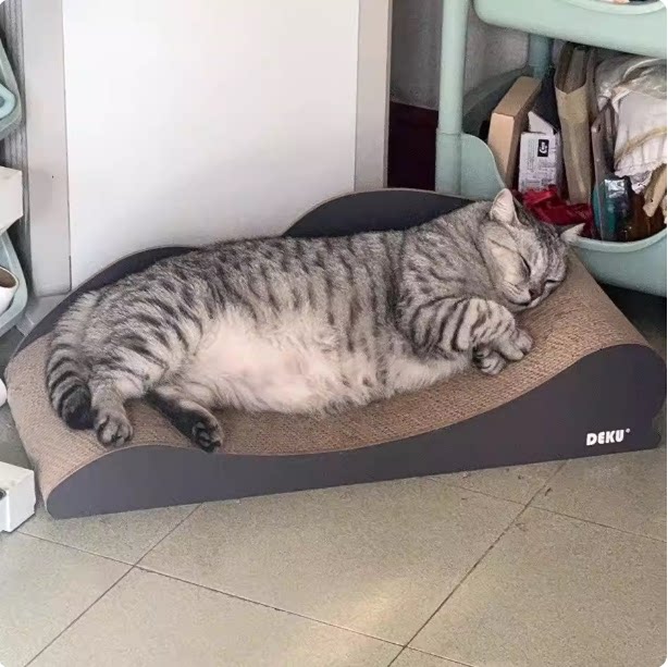 得酷大号猫抓板耐磨猫窝瓦楞纸舒适贵妃椅猫沙发加厚磨爪板不掉屑
