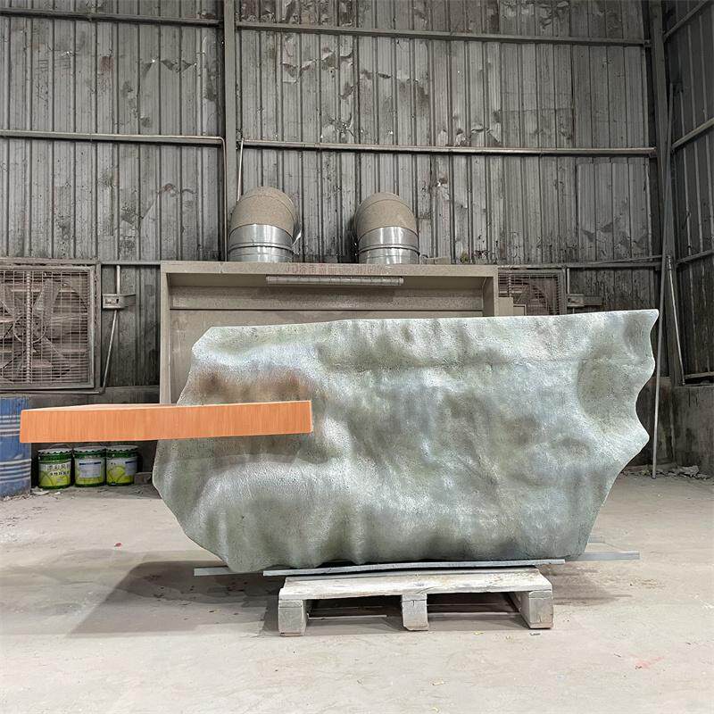 玻璃钢仿真石头前台雕塑大型仿真异形装饰道具台个性餐厅吧台定制