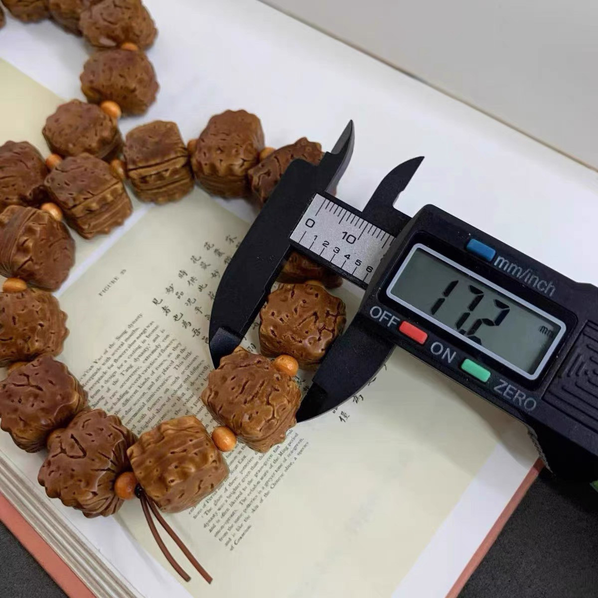 新款桃核饼干Diy文玩配件手工编织手绳佛珠手串手链时尚配饰挂件图片