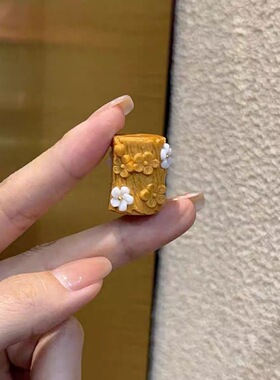 芭比檀镶嵌梅花桩diy配件手工编织手绳手链项链手串文玩饰品
