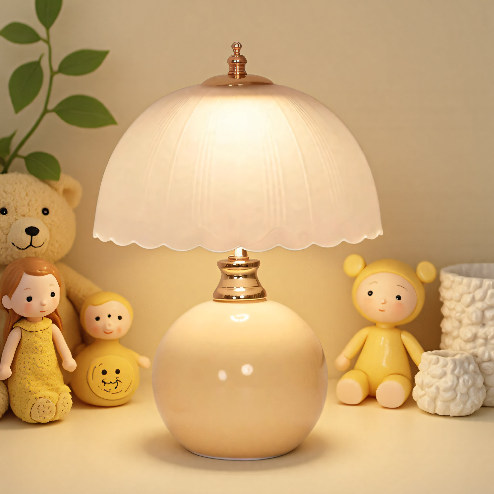 奶油风创意高级感轻奢台灯卧室2025床头柜主卧温馨结婚氛围小夜灯,家装灯饰光源,装饰台灯,淘宝优惠券,粉丝福利购,淘宝优惠卷