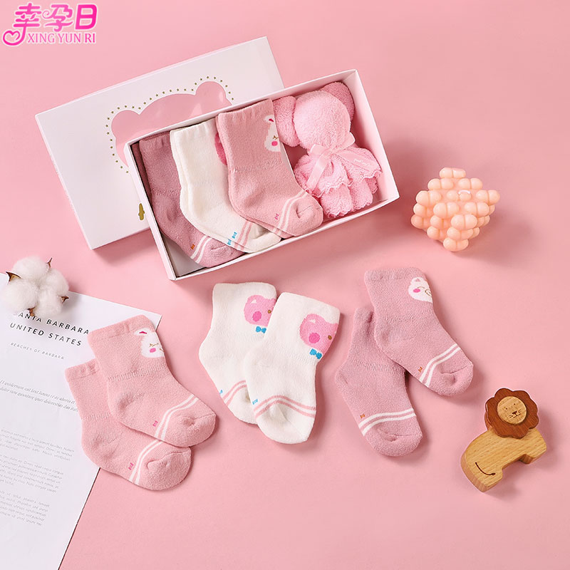 新生儿袜子婴儿宝宝秋冬季加厚保暖春秋纯棉初生幼儿童0-3月6中筒|msdalam kategori Kanak-kanak/Bayi/Keluarga dipasang, sarung kaki kanak-kanak (0-16 tahun) - dari Buy2taobao.com untuk memberikan perkhidmatan ejen Taobao profesional membeli