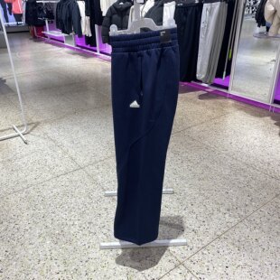 裤 Adidas阿迪达斯女裤 冬季 加绒保暖针织运动休闲下装 JJ3572 子长裤