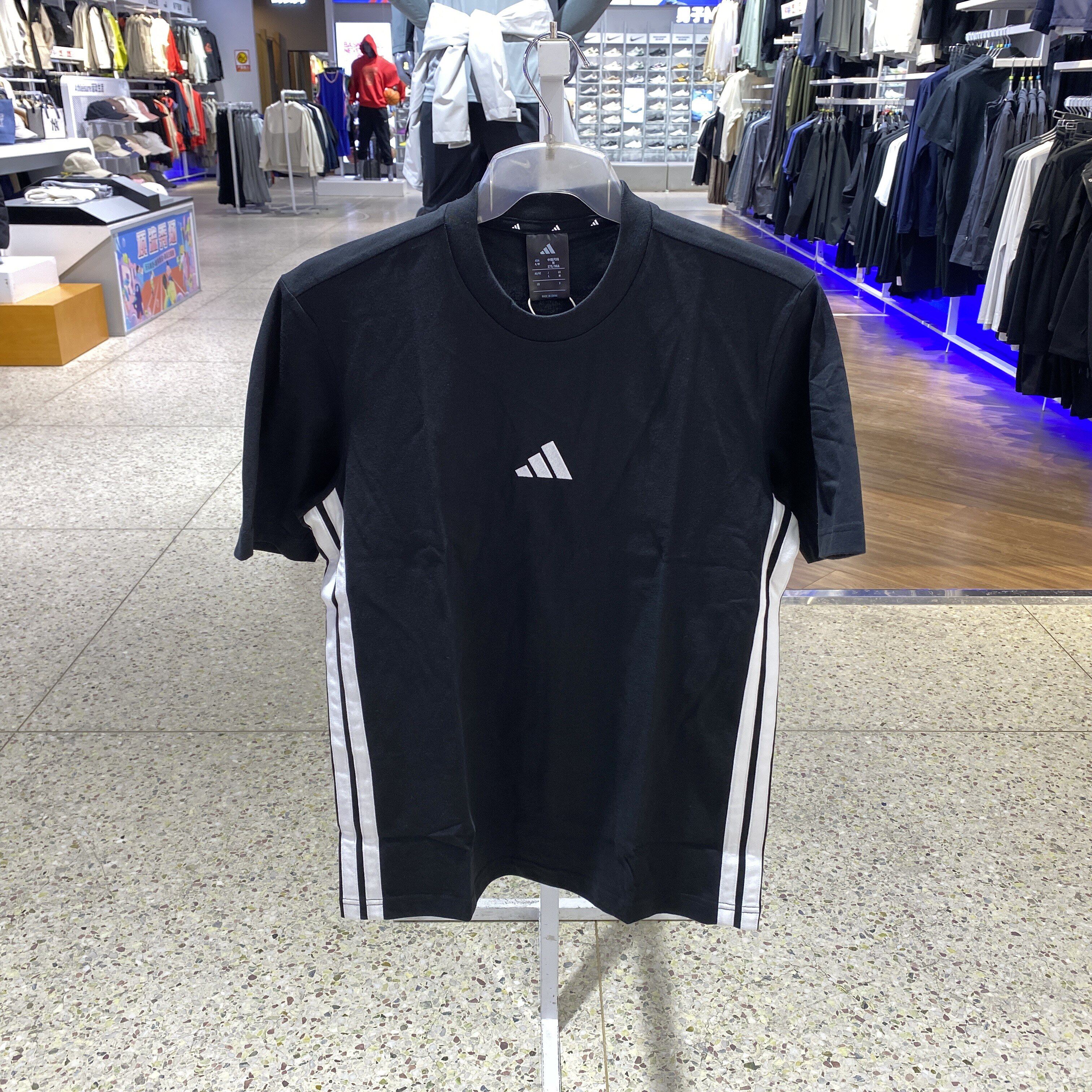 Adidas阿迪达斯纯棉休闲短袖25夏季新款男运动百搭半袖T恤JY8564 - 实物图
