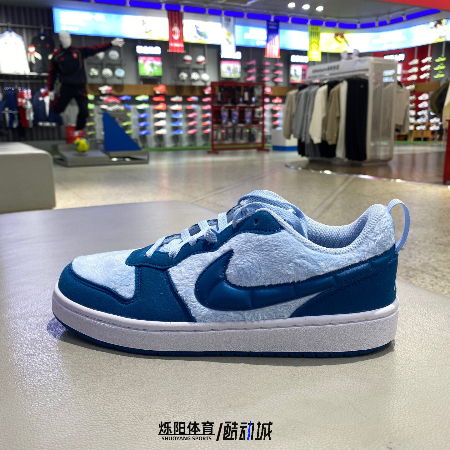 NIKE耐克COURT酷菠萝大童冬新款小怪兽毛绒鞋面运动鞋IM7167-441