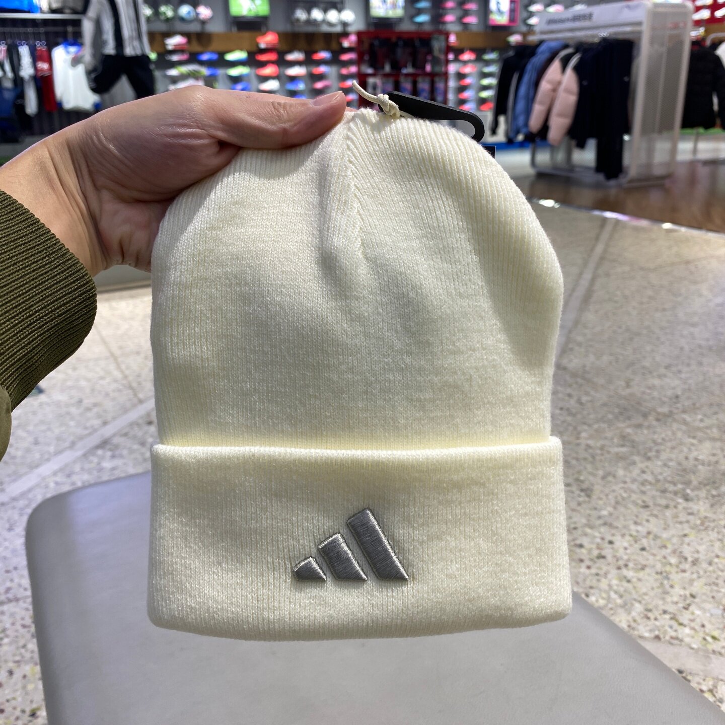 ADIDAS阿迪达斯男女帽25秋冬新款套头保暖针织毛线帽绒线帽JX5745