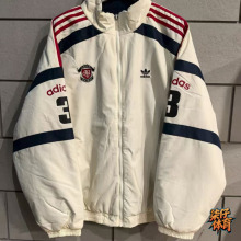 ADIDAS阿迪达斯JACKET男女保暖双面穿立领运动外套棉服 KC0094