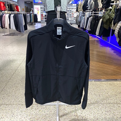 耐克男防风立领跑步训练夹克
