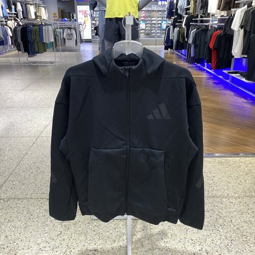 阿迪达斯男针织连帽运动夹克外套