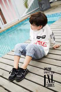 吉象路运动鞋新款童鞋春季中大童男女童网鞋透气潮鞋01-056