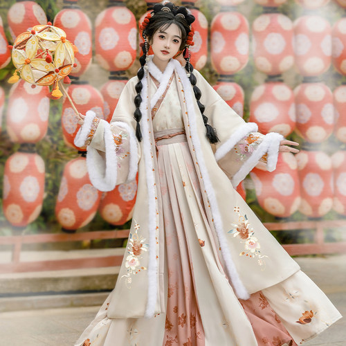 宋制汉服冬季加绒套装