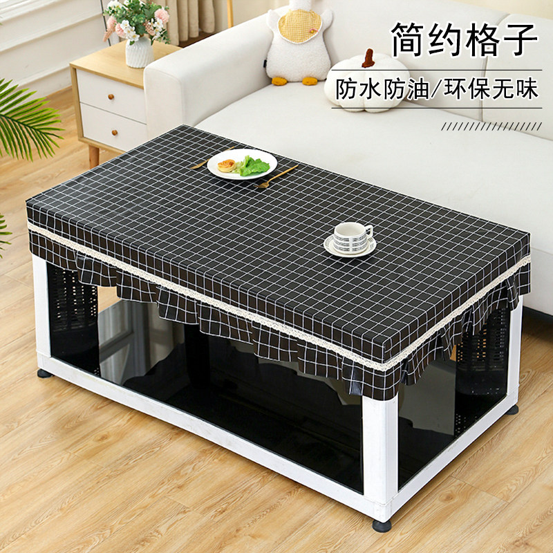 烤火桌罩套防油长方形取暖桌套电炉桌布烤火炉防水皮罩茶几保护罩