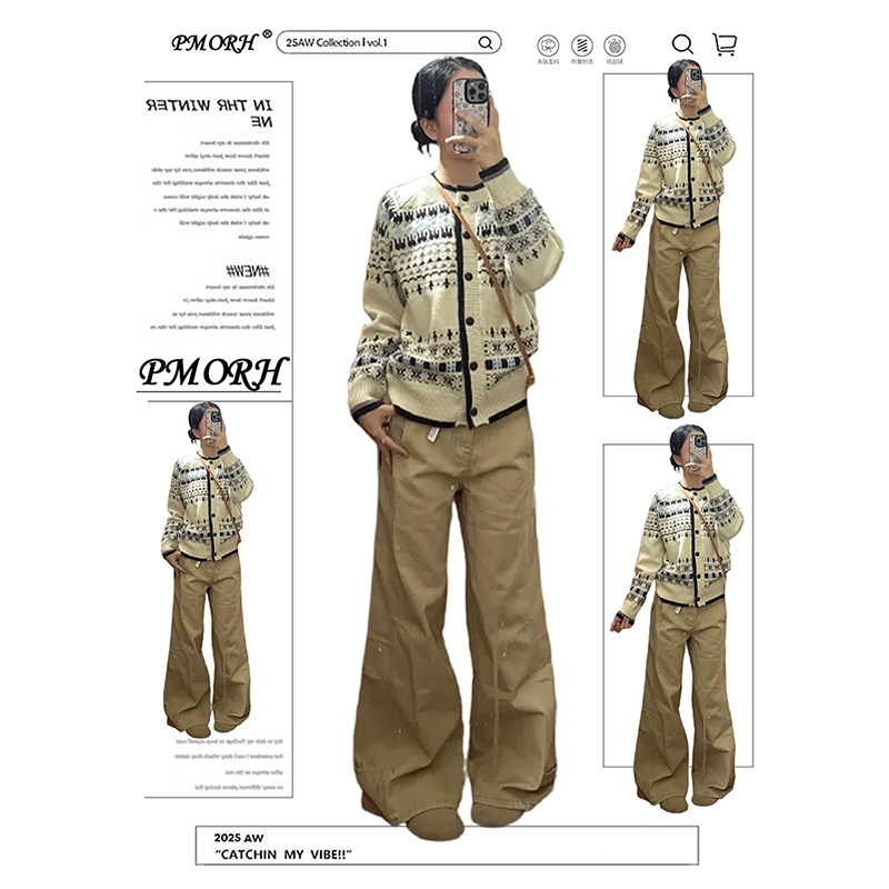 PMORH复古设计感高腰小众弯刀牛仔裤女秋冬新款显瘦高个子拖地裤,女装/女士精品,牛仔裤,淘宝优惠券,粉丝福利购,淘宝优惠卷