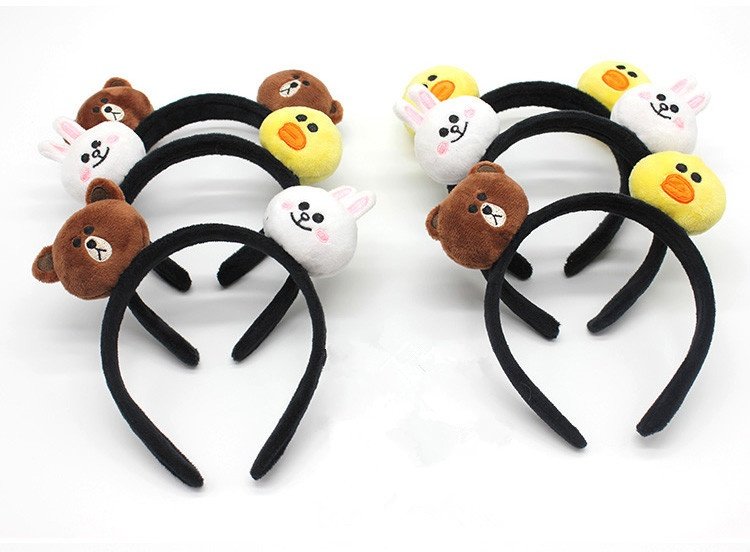 包邮三个毛绒洗脸必用卡通萌物发箍小熊可爱小兔发卡网红头箍发箍,饰品/流行首饰/时尚饰品新,发饰,淘宝优惠券,粉丝福利购,淘宝优惠卷