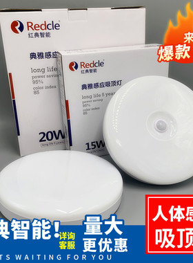人体感应过道声光控吸顶灯