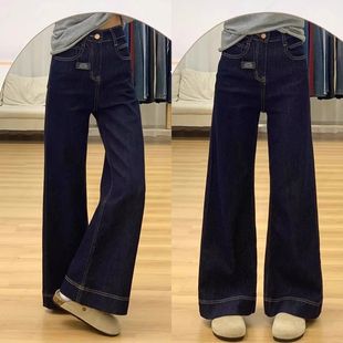 嘻哈ins潮高街潮流痞帅长裤 港风潮男夏季 字母牛仔裤 2024个性 新款