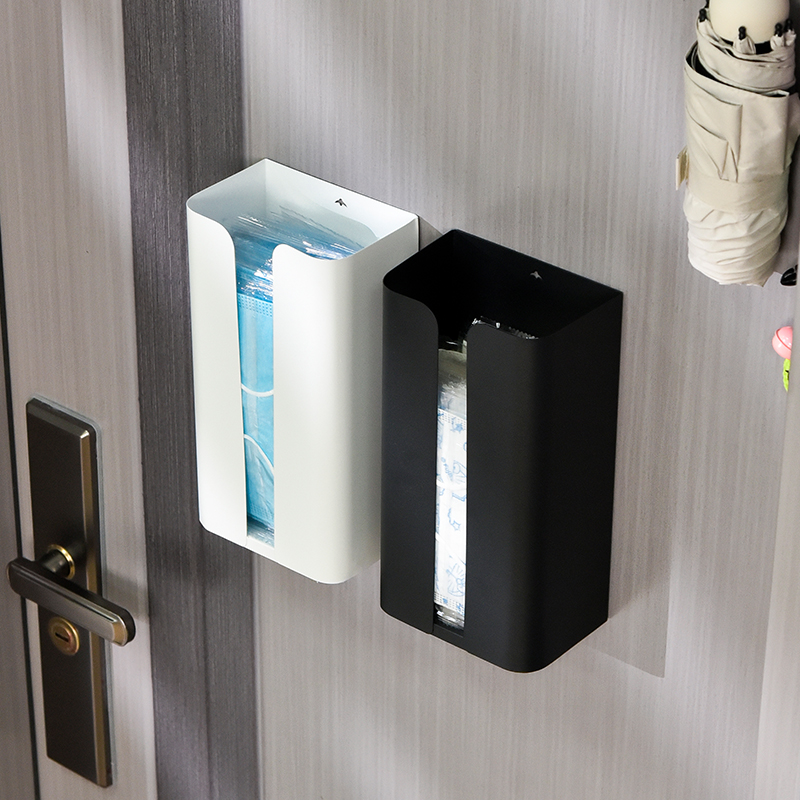 入户门后磁吸口罩收纳盒