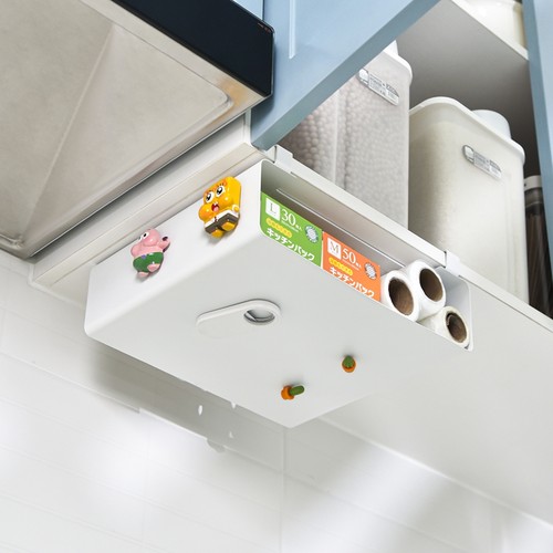 免打孔橱柜下挂架，平面置物更稳当