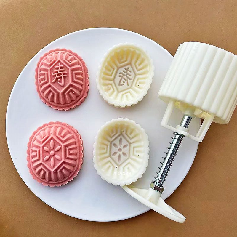 手压式50g75克立体乌龟寿龟凤梨酥绿豆糕点心红粿印压花模具