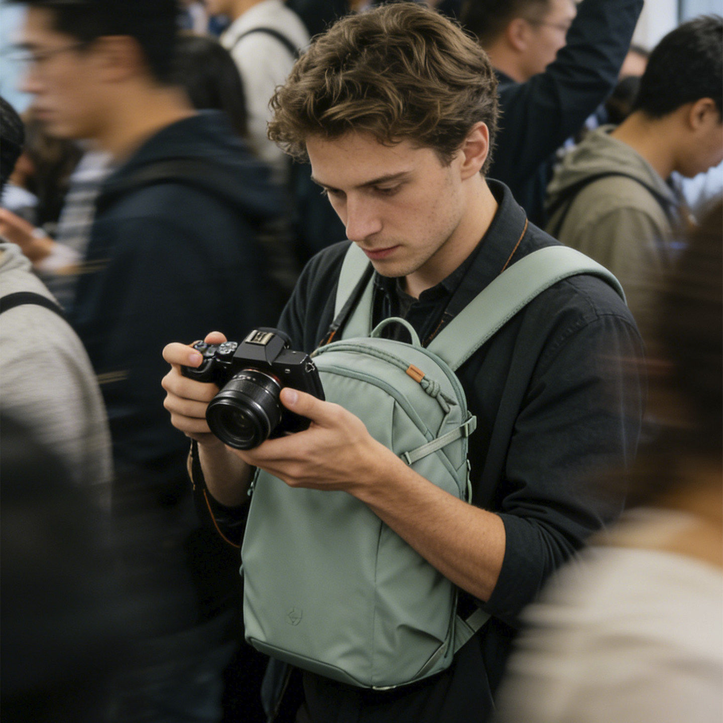 徕图单反相机包摄影包大容量轻便适用于佳能索尼尼康户外双肩包