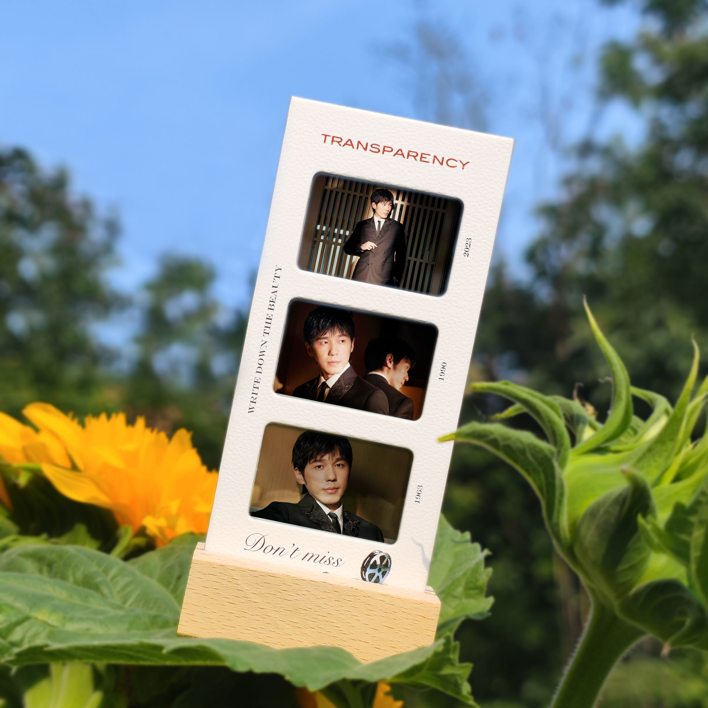 白宇周边胶片书签光影片反转片卡