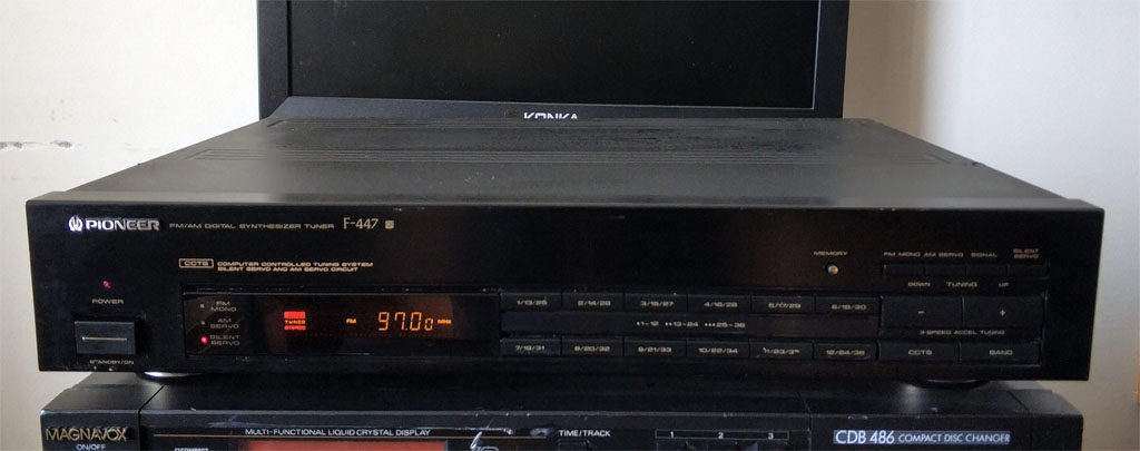 日本原装先锋PIONEER F-447数字调谐FM/AM发烧收音头收音机