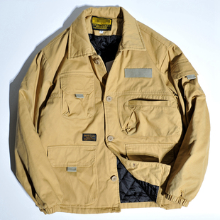 Vintage重磅夹棉美式复古M65猎装夹克棉衣阿美咔叽多口袋工装外套