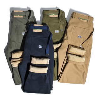 宽松锥形休闲裤 裤 复古OG107大口袋甲板工装 重磅斜纹加绒加厚美式