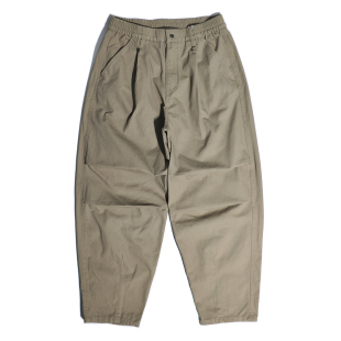 裤 山系户外港风机能双褶阔腿锥形裤 日系宽松直筒立体廓形休闲工装