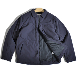 通勤山系轻户外防水多口袋翻领工装 棉衣夹克宽松休闲轻薄棉服外套