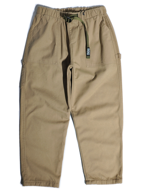 重磅加绒美式复古伐木工装裤宽松直筒日系甲板口袋滑板休闲阔腿裤