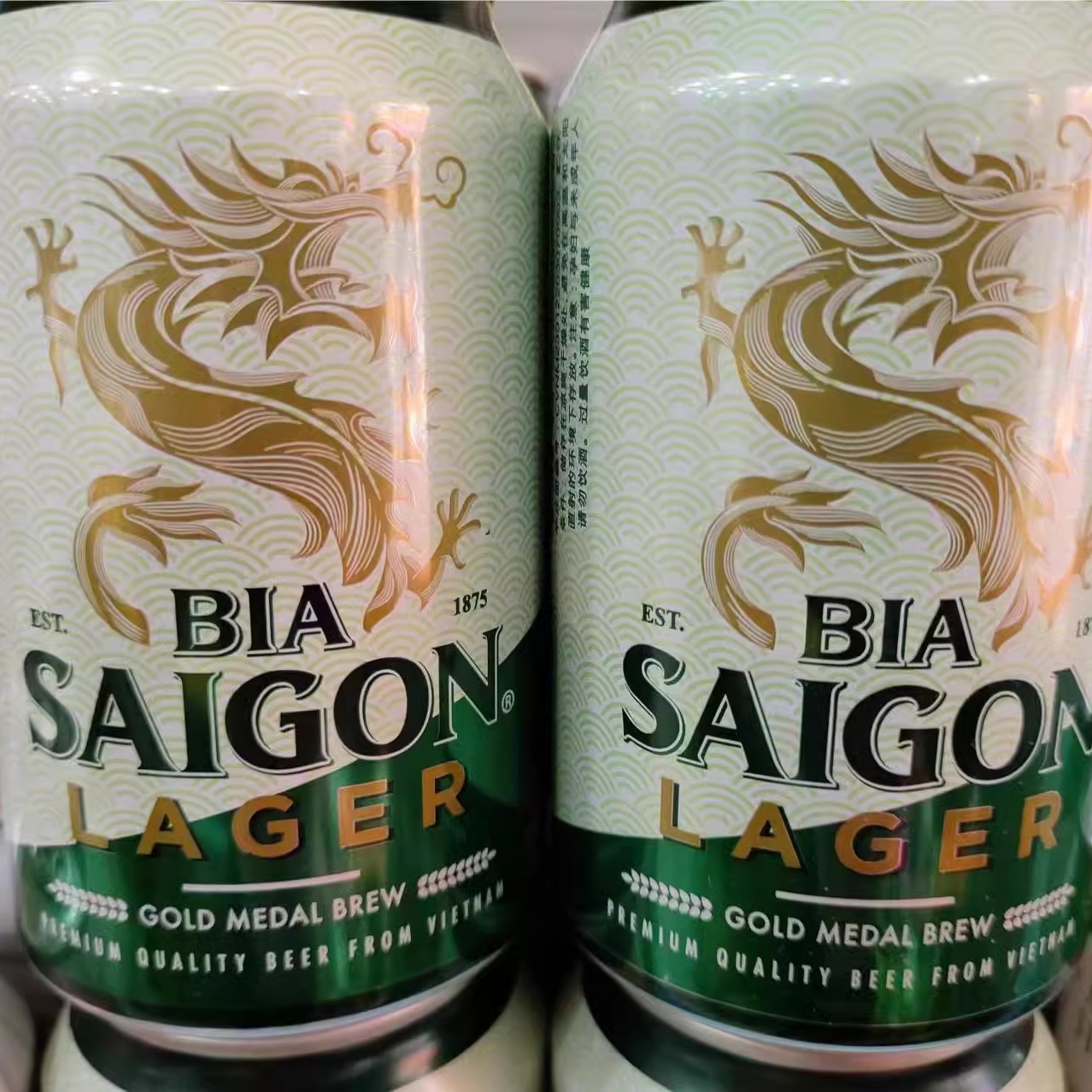 越南西贡整箱拉格啤酒330ml*24罐 Saigon Lager啤酒整箱原装精酿-封面