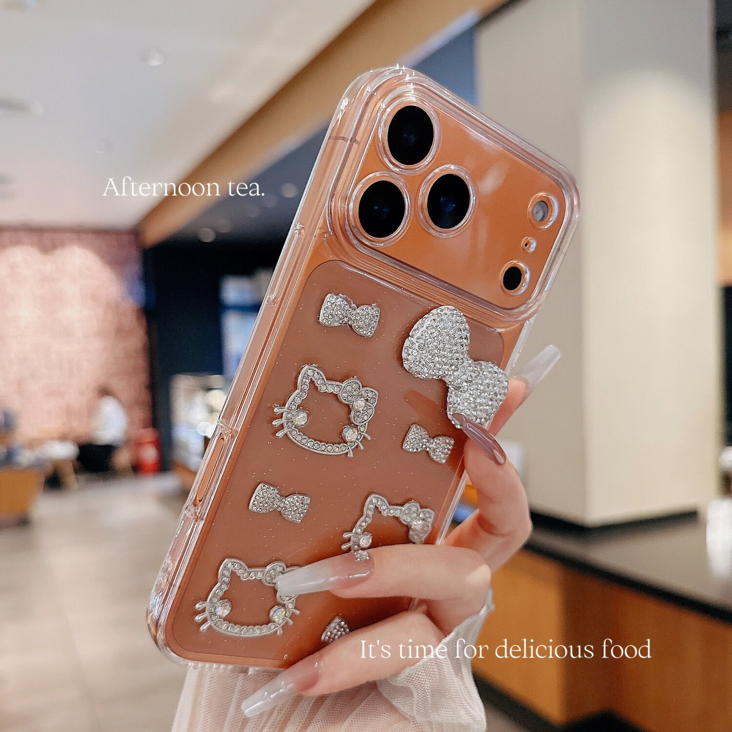 立体蝴蝶结KT适用苹果17promax手机壳华为Mate80小米oppoReno16 15滴胶vivos60红米k90一加ace6保护套荣耀600