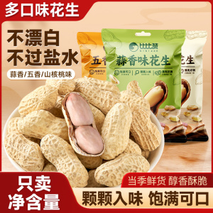 比比赞龙岩蒜香花生带壳炒货夜宵解馋下酒菜零食休闲食品解馋小吃