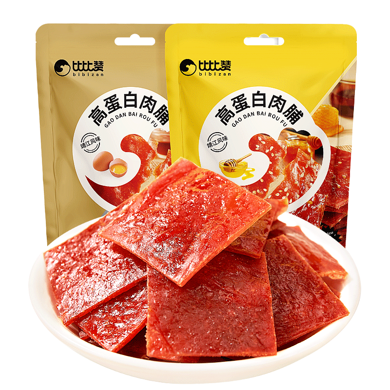 比比赞高蛋白肉脯大份量约120包