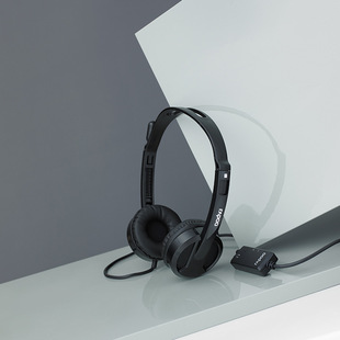 雷柏H100/H120头戴式耳机电教学习电脑笔记本通用网课直播带麦