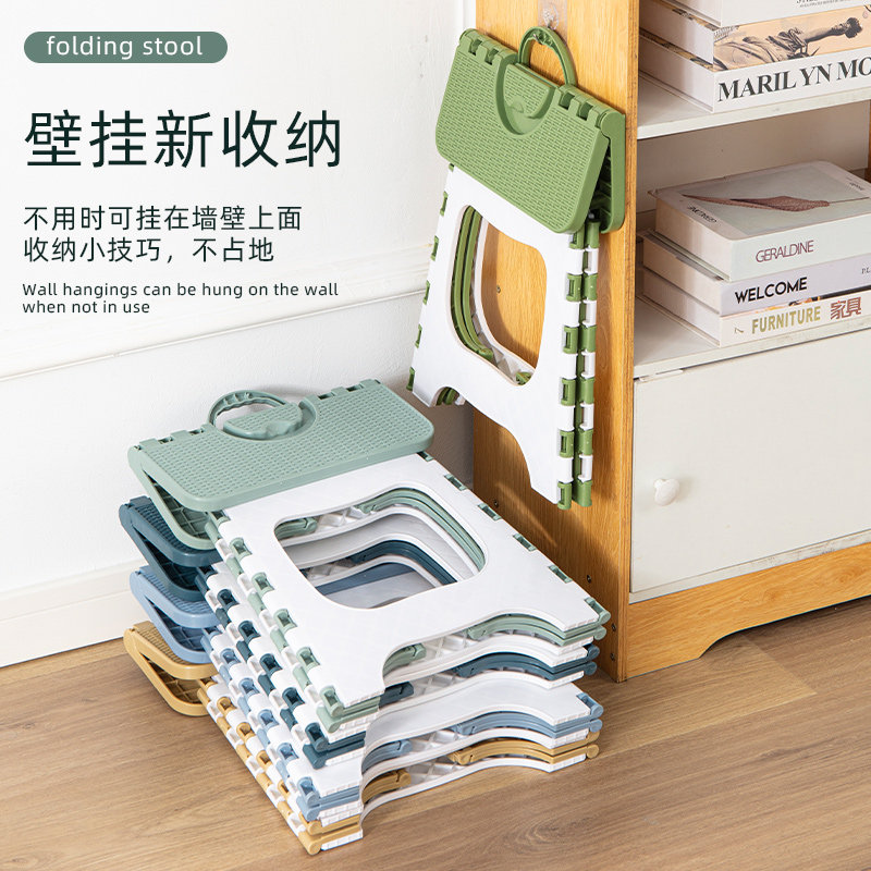 加厚塑料折叠户外成人迷你小板凳便携凳家用式椅子火车马扎小凳子