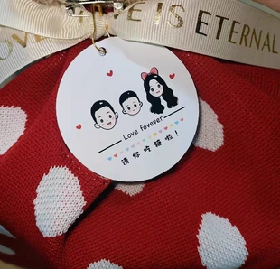 吊卡宝宝满月百天卡片家添萌宝生日伴手礼装 饰谢谢你陪我过生日