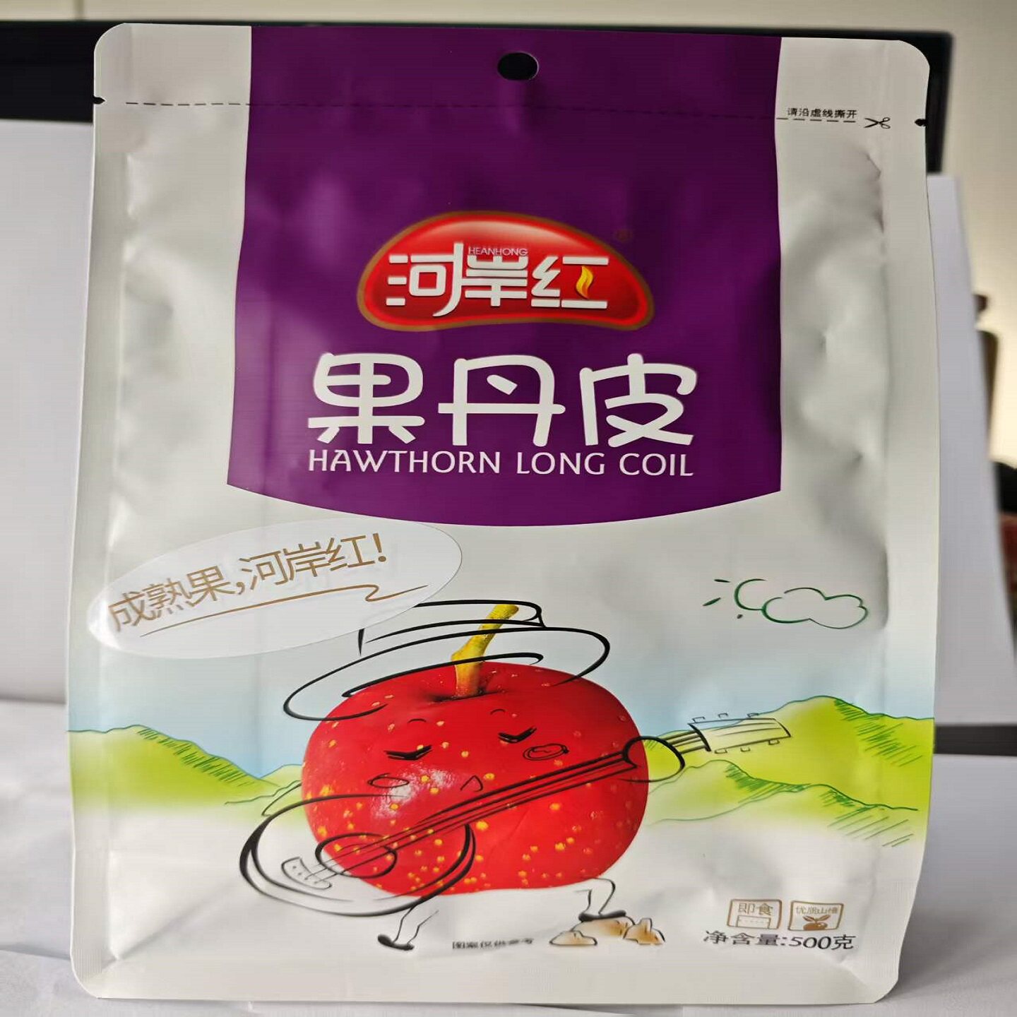 河岸红果丹皮山楂卷500g 山楂棒独立装山楂蜜饯休闲儿童零食