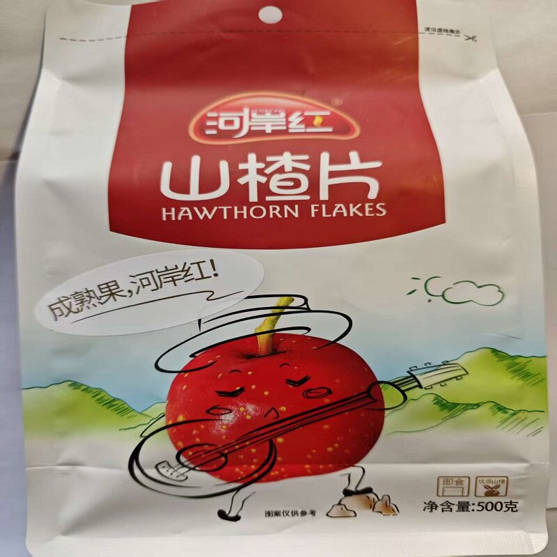 河岸红山楂片500g 独立小包装山东特产山楂饼包邮休闲零食