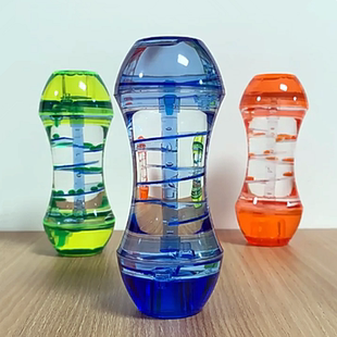 趣味旋转液体油滴沙漏摆件桌面计时器儿童玩具解压创意礼物小孩