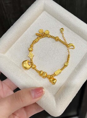 小胖福葫芦福牌手链女复古轻奢高级感手饰精致百搭时尚