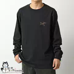 Xiao Chu Arcteryx Kragg Printed Long-Sleeve T-Shirt Black Gold 000009714