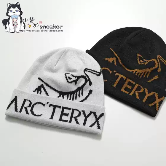 Arcteryx Printed Pattern Decoration Polyester Fiber Logo Fleece Cold Hat