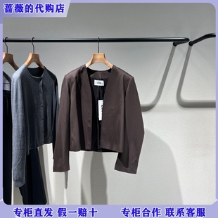 LESS国内专柜代购2026春通勤短款无领西装外套2Q2713480-2795