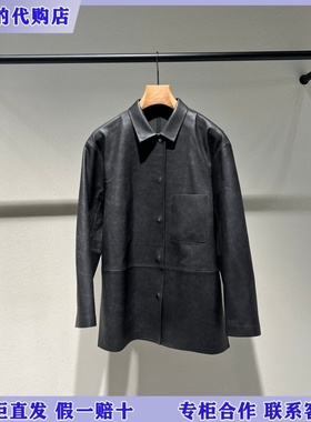 LESS国内专柜代购2026春新款休闲开叉设计感皮衣2Q1A16090-5995