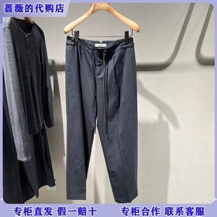 LESS国内专柜代购2026春高智感抽绳直筒西装裤2Q2E14870-1795