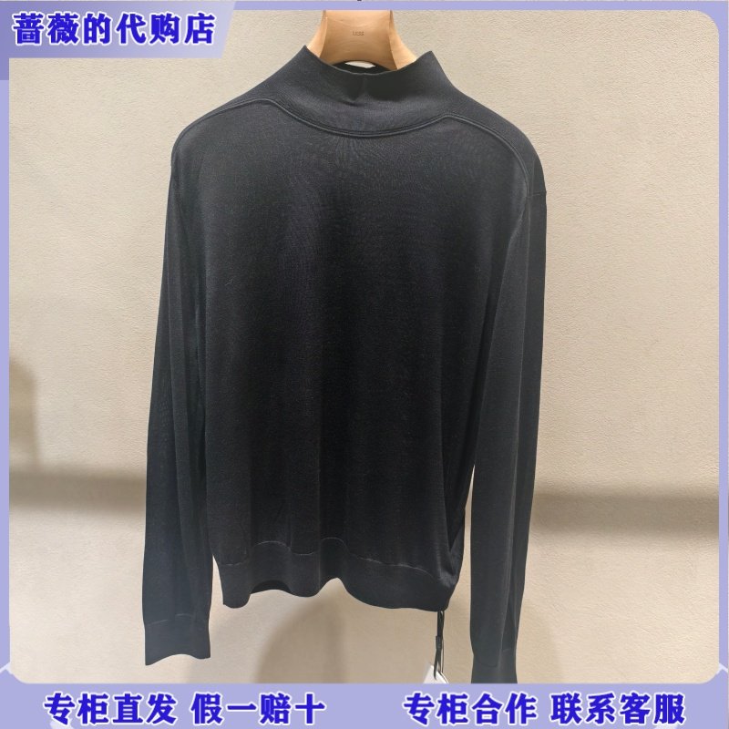 LESS国内专柜代购2026春桑蚕丝半高领修身针织衫2Q1315940-2595