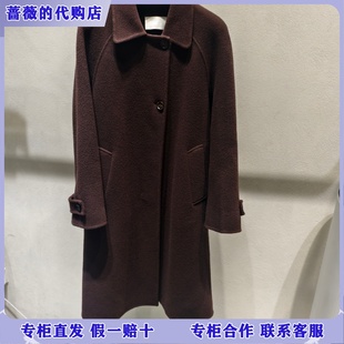 5995 绵羊毛毛呢大衣2P0817720 LESS国内专柜代购 2025冬复古长款