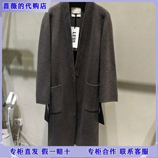 LESS国内专柜代购2025冬0压长款毛呢大衣2P0816210-5995